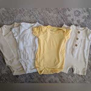 Cotton & Bamboo 0-3 Month baby Bundle Yellow And Cream H&M Larkspur